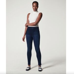SPANX Jean-ish Ankle Leggings, Twilight Rinse, Size XL